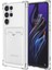 Samsung Galaxy S24 Ultra Kamera Korumalı Kartlıklı Setra Şeffaf Silikon Kılıf Ekran Koruyucu 1