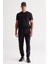 2'li Slim Fit Dar Kesim V Yaka %100 Pamuk Tişört 4
