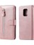 Xiaomi Redmi Not 9s Için Kılıf Deri Fermuar Koruyucu Kapak Kart Yuvası (Yurt Dışından) 1