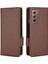 Samsung Galaxy Z Için Kılıf Fold 2 Manyetik Pu Deri Kart Yuvaları Tutucu (Yurt Dışından) 2
