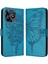Realme C51 4g Premium Deri Kabartma Kelebek Flip Kapak Için Kılıf (Yurt Dışından) 5