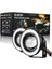 Fiat Doblo D3 Uyumlu Universal Mercekli LED Angel Sis Farı 76MM Beyaz Renk 2