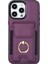 iPhone 15 Pro Max Pu Deri+Tpu Kickstand Telefon Kılıfı ve Kart Yuvaları (Yurt Dışından) 2