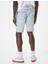 Slim Fit Kot Şort Bermuda Düğmeli Cep Detaylı 4