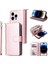 iPhone 14 Pro Fermuarlı Cebi Tpu+Pu Deri Flip Standlı Telefon Kabuğu (Yurt Dışından) 1