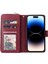 iPhone 14 Pro Fermuarlı Cebi Tpu+Pu Deri Flip Standlı Telefon Kabuğu (Yurt Dışından) 2