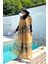 Remsa Tesettür Mayo Üzerine Desenli Tek Kaftan Pareo 430-310 Kelebek 1