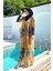 Remsa Tesettür Mayo Üzerine Desenli Tek Kaftan Pareo 430-310 Kelebek 3
