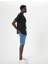 Slim Fit Kot Şort Bermuda Düğmeli Cep Detaylı 1