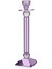 Seta Kristal Piramit Şamdan Lila 9,5*9,5*36 cm 1