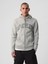 Erkek Gri Gap Logo Fermuarlı Fleece Sweatshirt 1