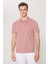 ALTINYILDIZ CLASSICS Erkek Gül Kurusu %100 Pamuk Kıvrılmaz Polo Yaka Slim Fit Dar Kesim Tişört 2