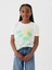 Kız Çocuk Kırık Beyaz Grafikli T-Shirt 1