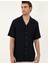 Erkek Lacivert Regular Fit Örme Gömlek 50286124-VR033 3