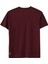 Regular Bisiklet Yaka Tshirt - Bordo 2