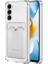 Samsung Galaxy S21 Kılıf Sfy Kartlıklı Şeffaf Kapak 1