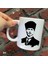Size Özel Gazi Mustafa Kemal Atatürk Siyah Beyaz Seramik Baskılı Kupa Bardaklar 2