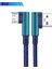 1 Metre Mikro USB Android Kablosu Sağ Açılı 90 Derece Mikro USB Örgülü Kopmaz Bükülmez Kablo 2