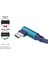 1 Metre Mikro USB Android Kablosu Sağ Açılı 90 Derece Mikro USB Örgülü Kopmaz Bükülmez Kablo 3