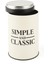 Simple Classic Metal Saklama Kabı - Krem / Siyah - 570 ml 3