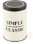 Simple Classic Metal Saklama Kabı - Krem / Siyah - 570 ml 4