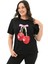 Kadın Büyük Beden Kiraz Baskılı T-Shirt 1785-24 2