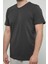 Hscstore Erkek Bisiklet Yakalı Antrasit Tişört -8455 1