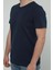 Hscstore Erkek Bisiklet Yakalı Lacivert Tişört -8455 2