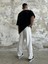 Old Money Fitilli Ekru Baggy Pantolon - Ekru 4