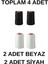 Beyaz Overlok Ipliği Ev Tipi(2 Ad. Beyaz 2 Ad. Siyah) 2 Yıl 2