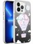 Apple iPhone 13 Pro Max Kılıf Desenli Silver Lüx Sert Kapak Balon 1