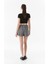 Basic Fitilli Bisiklet Yaka Crop T-Shirt 4