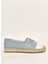 Karl Lagerfeld Deri + Tekstil Mavi Kadın Espadril KL81110D Dlb 1