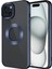 Iphone 15 Uyumlu Kılıf Tek Kamera Çerçeveli Logo Gösteren Omega Kapak 1