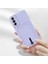 Samsung Galaxy S24 Uyumlu Kılıf Zebana Kartlıklı Sweet Yumuşak Silikon Kılıf Lila 2