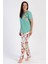 Pamuklu Kadın Büyük Beden Kısa Kol Pijama Takım , 401014 1