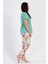 Pamuklu Kadın Büyük Beden Kısa Kol Pijama Takım , 401014 3