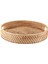 Yuvarlak Rattan Servis Tepsisi Dekoratif Dokuma Osmanlı Sehpa Kulplu Tepsiler Natural(Küçük) (Yurt Dışından) 1