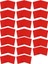 2 Pack Solid Color Printed Paper Napkin (Red) (Yurt Dışından) 1