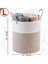 2x Decorative Woven Cotton Rope Basket, Tall Laundry Basket/hamper, Blanket Basket For Living Room (Yurt Dışından) 3