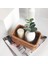 Hand-Woven Rectangular Rattan Wicker Basket Fruit Tea Snack Bread Picnic Cosmetic Storage Box Kitchen Household Tools-L (Yurt Dışından) 4