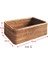 Hand-Woven Rectangular Rattan Wicker Basket Fruit Tea Snack Bread Picnic Cosmetic Storage Box Kitchen Household Tools-L (Yurt Dışından) 5