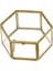 Glass Vintage Jewelry Box Golden Geometric Jewelry Display Organizer Box Home Decorative Box For Storage (Medium) (Yurt Dışından) 1