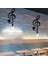 Pendant Light,ıron Ceiling Light Music Note Hanging Light Shade Chandelier For Loft Bar Studio Store Room Dining Hall(C) (Yurt Dışından) 4