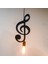 Pendant Light,ıron Ceiling Light Music Note Hanging Light Shade Chandelier For Loft Bar Studio Store Room Dining Hall(C) (Yurt Dışından) 5