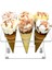 1pcs Cone Holder, Clear Acrylic Ice Cream Cone Holder, Cone Display Stand, Sushi Hand Roll Stand Cone Holders (6 Holes) (Yurt Dışından) 3