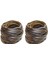 2x Coffee Gradient Flat Synthetic Rattan Weaving Material Plastic Rattan For Knit And Repair Chair Table Storage Basket (Yurt Dışından) 1