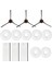 13PCS/SET Filter Mop Cloth Side Brush For Mop Station Self-Cleaning Robot Cleaning Pad Accessories (Yurt Dışından) 3