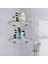 2x Banyo Rafları, Banyo Cam Köşe Rafı Duvara Monte, Duş Jeli/sabun Depolamak Için Temperli Cam Raf-A (Yurt Dışından) 5