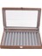 12 Grid Walnut Pen Storage Holder Pen Case Wear-Display Student Gift Anti Dust- Fountain Box Pen-Collection (Yurt Dışından) 4